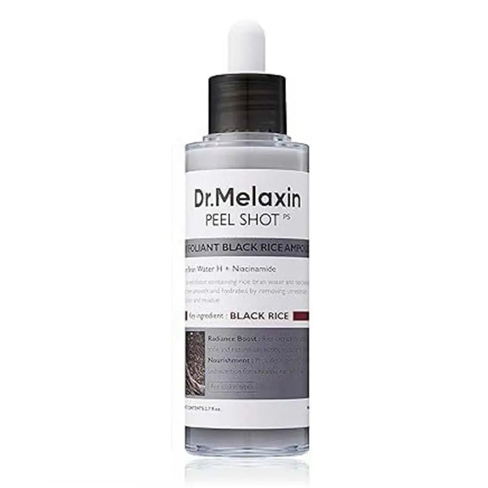 Dr. Melaxin Peel Shot White and Black Rice Exfoliating Essence Deep Moisturizing Hydrating Oil-Control Gentle Skin Care