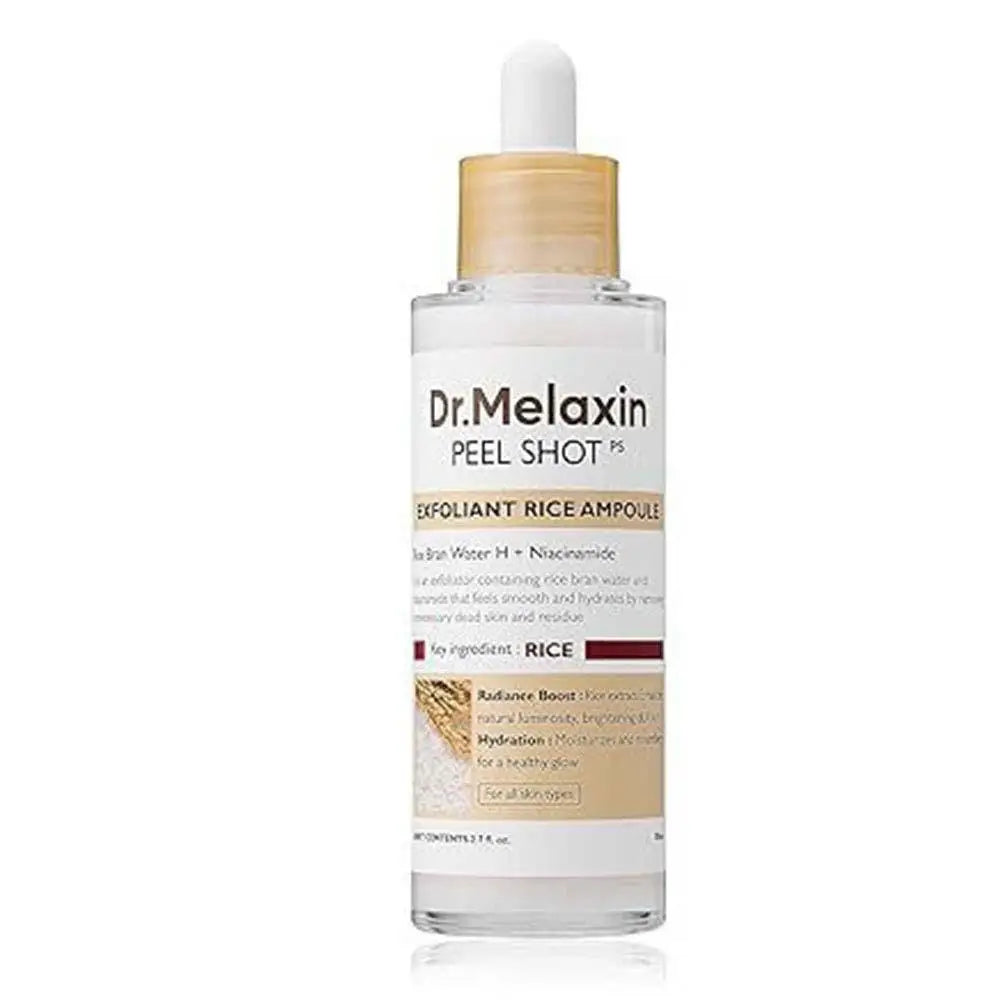 Dr. Melaxin Peel Shot White and Black Rice Exfoliating Essence Deep Moisturizing Hydrating Oil-Control Gentle Skin Care